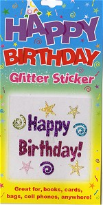 Happy Birthday! Glitter Tattoo